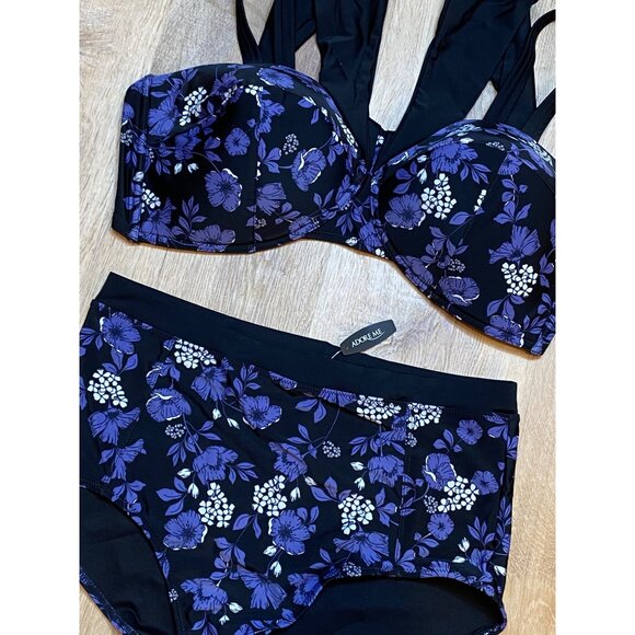 Adore Me Womens‎ 2-Piece High-Waisted Bikini Set 1X Bottom 4X Top NWT - Picture 2 of 9